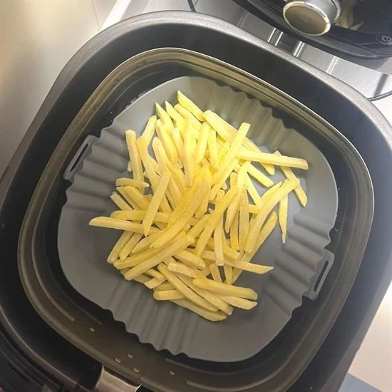 Renkli Isıya Dayanıklı Yıkanılabilir Silikon Fırın Airfryer Kare Model Pişirme Matı 20 Cm ( Lisinya ) Renkli Isıya Dayanıklı Yıkanılabilir Silikon Fırın Airfryer Kare Model Pişirme Matı 20 Cm ( Lisinya )