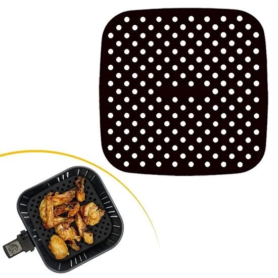 Renkli Isıya Dayanıklı Yıkanılabilir Silikon Fırın Ve Airfryer Kare Pişirme Matı 21,5 Cm ( Lisinya ) Renkli Isıya Dayanıklı Yıkanılabilir Silikon Fırın Ve Airfryer Kare Pişirme Matı 21,5 Cm ( Lisinya )