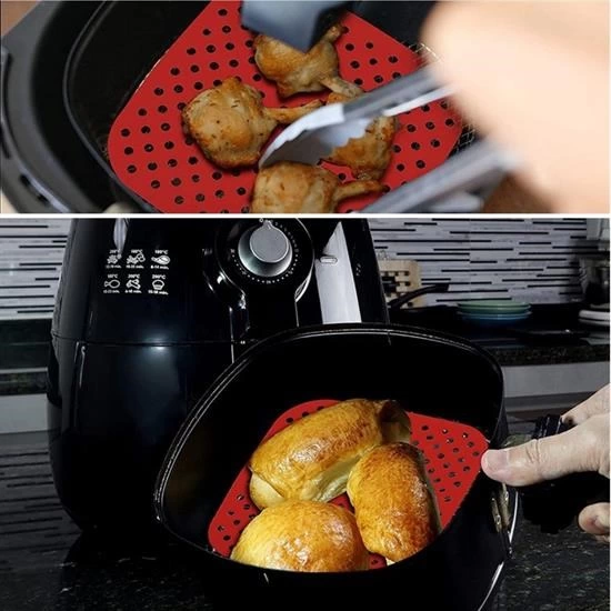 Renkli Isıya Dayanıklı Yıkanılabilir Silikon Fırın Ve Airfryer Kare Pişirme Matı 21,5 Cm ( Lisinya ) Renkli Isıya Dayanıklı Yıkanılabilir Silikon Fırın Ve Airfryer Kare Pişirme Matı 21,5 Cm ( Lisinya )