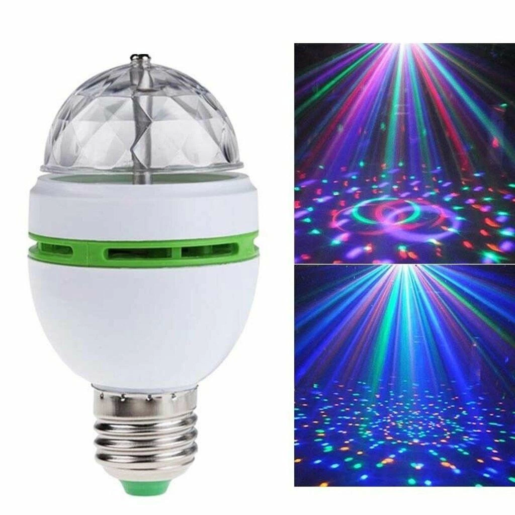 Renkli Led Döner Başlıklı Disko Topu Ampul Gece Lambası Disco Lamp ( Lisinya ) Renkli Led Döner Başlıklı Disko Topu Ampul Gece Lambası Disco Lamp ( Lisinya )