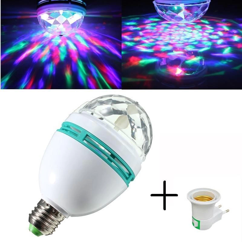 Renkli Led Döner Başlıklı Disko Topu Ampul Gece Lambası Disco Lamp ( Lisinya ) Renkli Led Döner Başlıklı Disko Topu Ampul Gece Lambası Disco Lamp ( Lisinya )