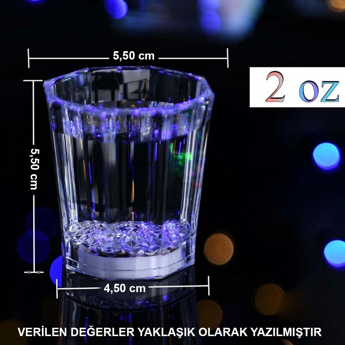 Renkli Led Parlayan Fiber Optik Glow Işıklı Bardak 1 Adet ( Lisinya ) Renkli Led Parlayan Fiber Optik Glow Işıklı Bardak 1 Adet ( Lisinya )