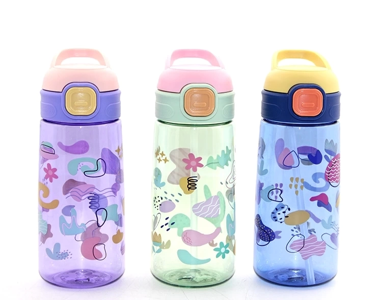 Renkli Pipetli Suluk 600 Ml Bpa İçermez Alk2968 ( Lisinya )
