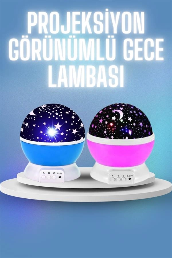 Renkli Yıldızlı Gökyüzü Projeksiyon Gece Lambası Pilli Ve Usb Kablolu ( Lisinya ) Renkli Yıldızlı Gökyüzü Projeksiyon Gece Lambası Pilli Ve Usb Kablolu ( Lisinya )