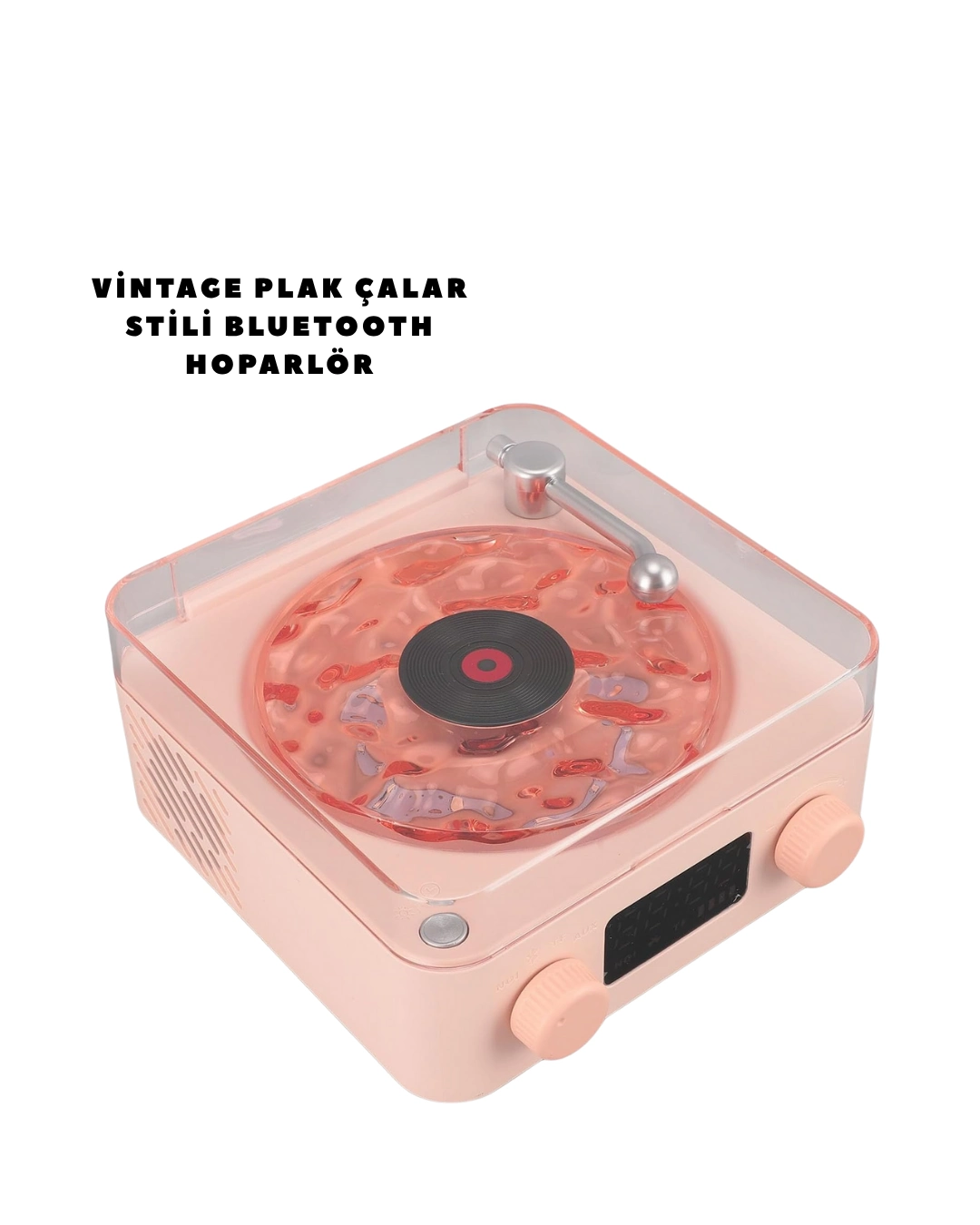 Retro Bluetooth Hoparlör Pembe ( Lisinya ) Retro Bluetooth Hoparlör Pembe ( Lisinya )