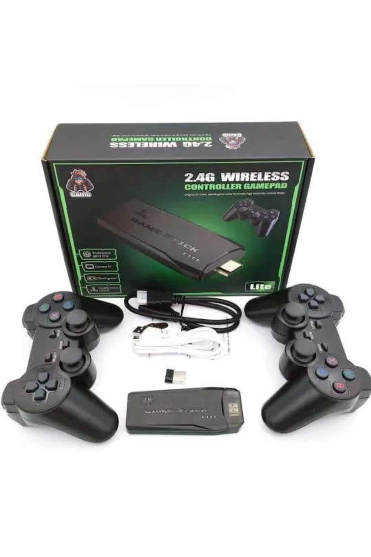 Retro Game Stick Çift Kol Kablosuz Atari Oyun Konsolu 2.4g Uyumlu ( Lisinya )