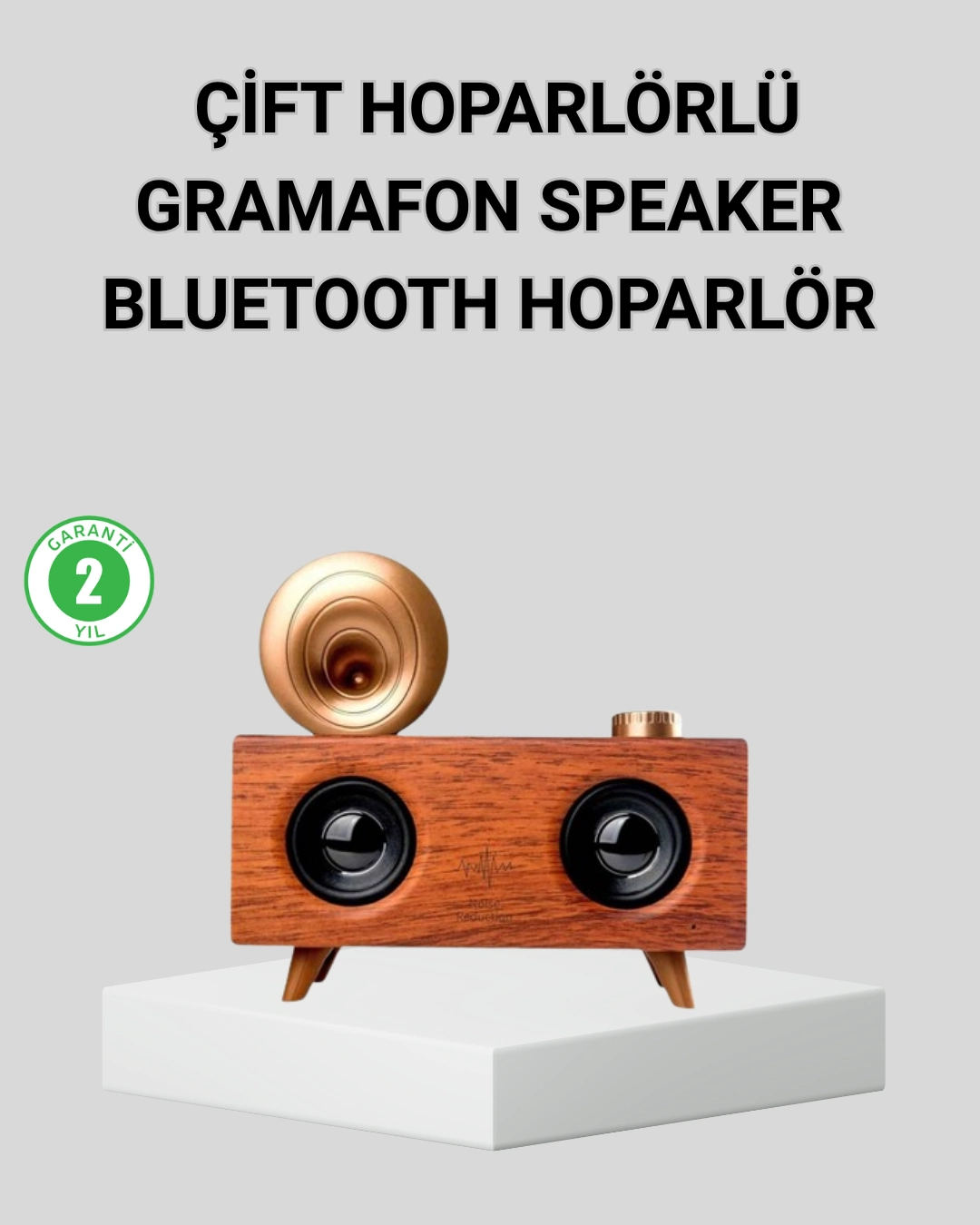 Retro Gramafon Bluetooth Hoparlör Çift Stereo Sesli Fm Radyo Destekli ( Lisinya ) Retro Gramafon Bluetooth Hoparlör Çift Stereo Sesli Fm Radyo Destekli ( Lisinya )