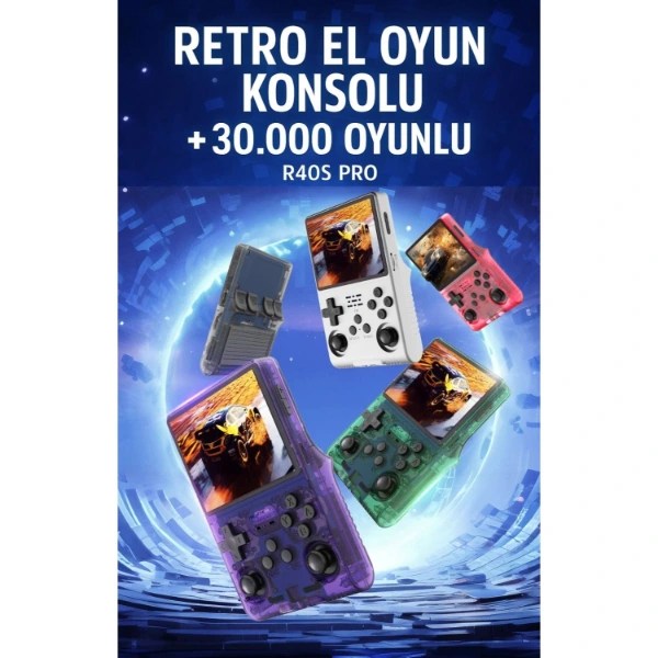 Retro Oyun El Konsolu R40s Pro ( Lisinya ) Retro Oyun El Konsolu R40s Pro ( Lisinya )