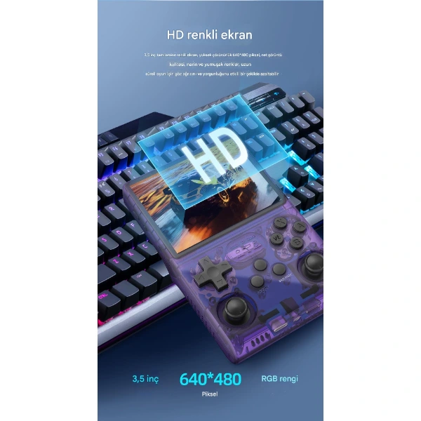 Retro Oyun El Konsolu R40s Pro ( Lisinya ) Retro Oyun El Konsolu R40s Pro ( Lisinya )