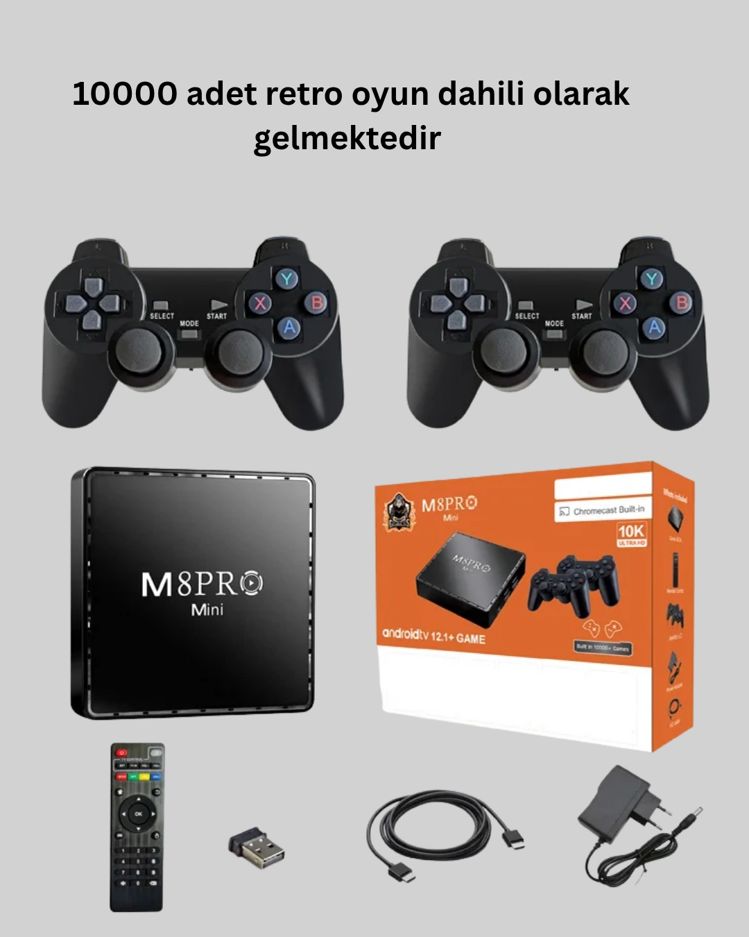 Retro Oyun Konsollu Akıllı Android Tv Kutusu ( Lisinya )