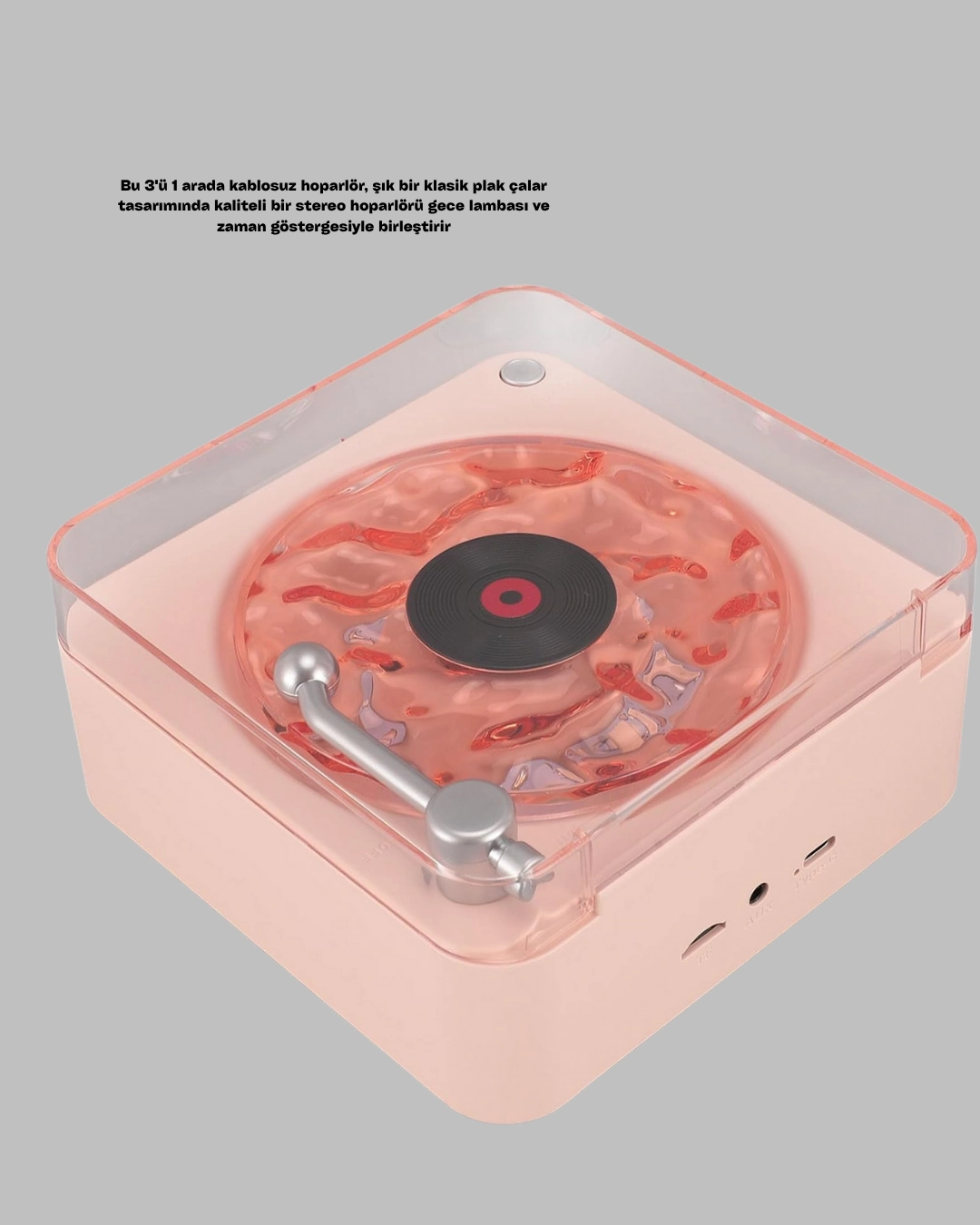 Retro Saatli Bluetooth Hoparlör – Gece Lambalı Kristal Ses Kalitesi ( Lisinya ) Retro Saatli Bluetooth Hoparlör – Gece Lambalı Kristal Ses Kalitesi ( Lisinya )