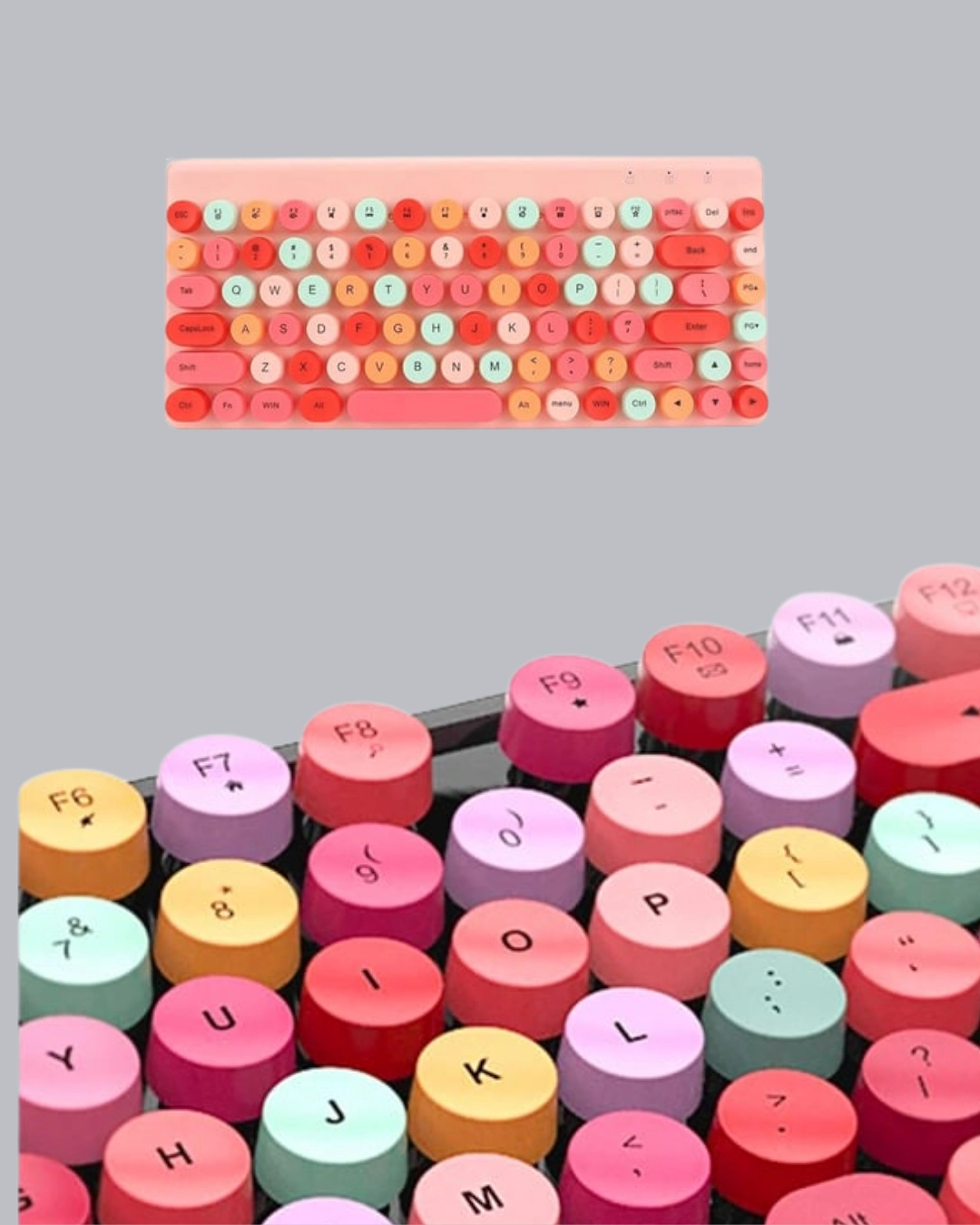 Retro Tarz Bluetooth 5.1 Klavye – Win/osx/android/ios Uyumlu ( Lisinya )