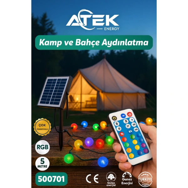 Rgb Güneş Enerjili Boncuk Kamp Ve Bahçe Aydınlatma ( Lisinya ) Rgb Güneş Enerjili Boncuk Kamp Ve Bahçe Aydınlatma ( Lisinya )