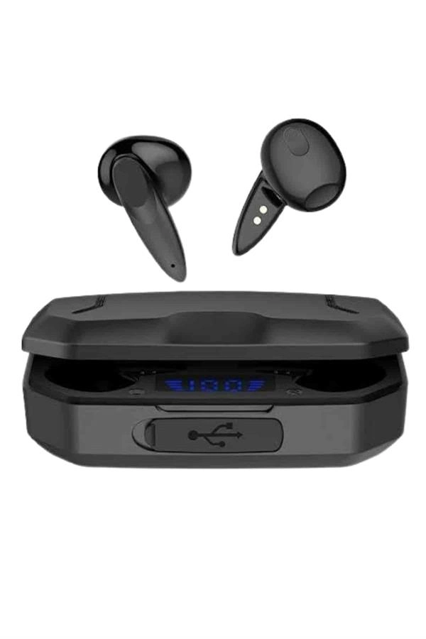 Rgb Işıklı Çift Mikrofonlu Siyah Profesyonel Kulaklığı Kablosuz Kulakiçi ( Lisinya ) Rgb Işıklı Çift Mikrofonlu Siyah Profesyonel Kulaklığı Kablosuz Kulakiçi ( Lisinya )