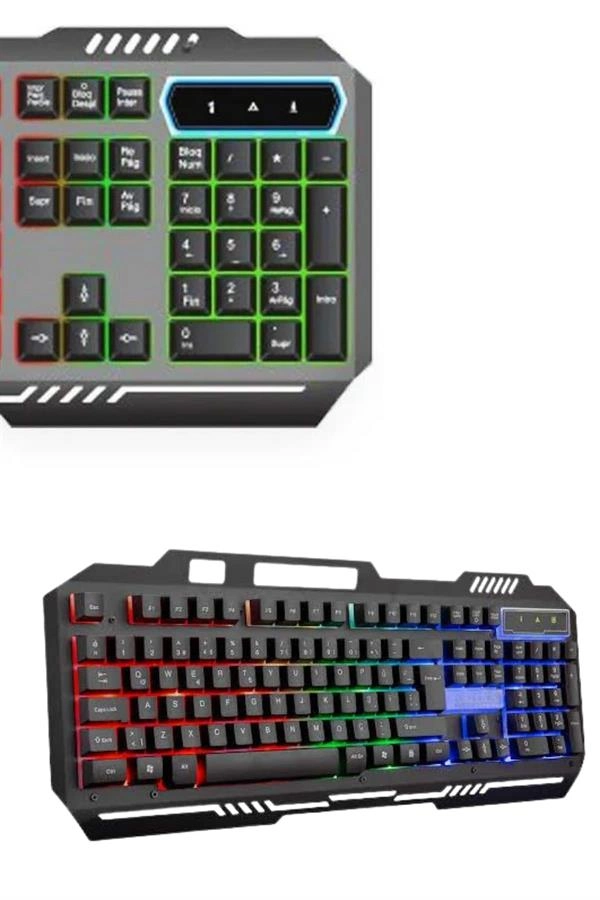 Rgb Işıklı   Klavye Q Klavye Mouse Hediyeli ( Lisinya )