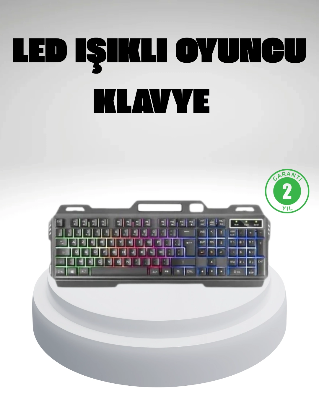 Rgb Işıklı  Klavye Mouse Seti – Türkçe Q, Ayarlanabilir Dpı, Ergonomik Ve Dayanıklı Tasarım ( Lisinya )