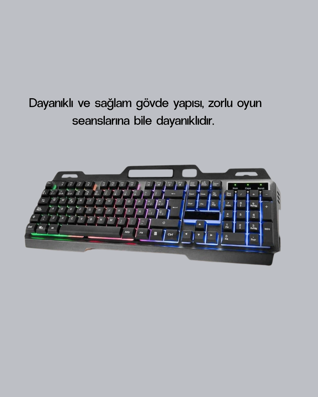 Rgb Işıklı  Klavye Mouse Seti – Türkçe Q, Ayarlanabilir Dpı, Ergonomik Ve Dayanıklı Tasarım ( Lisinya )