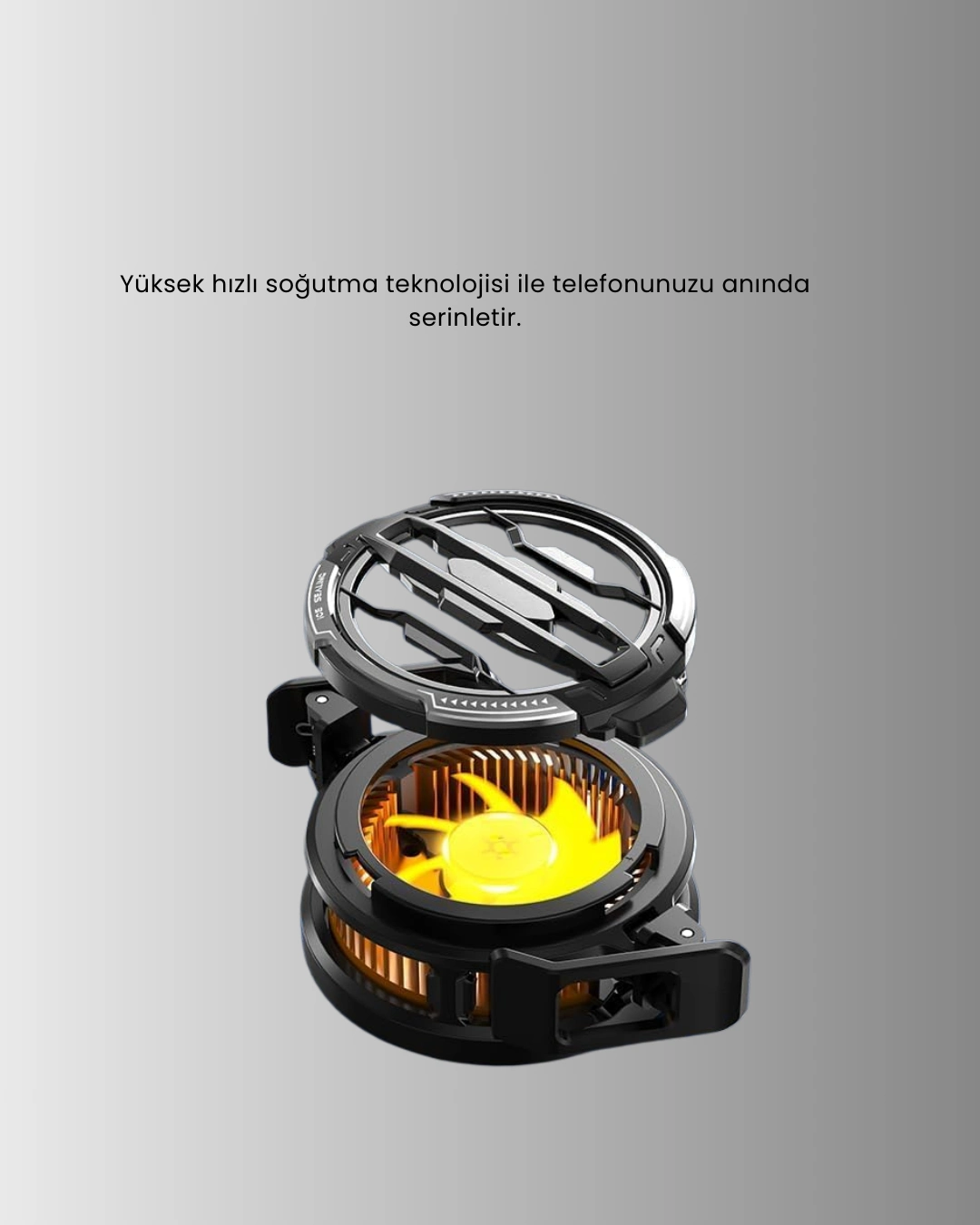 Rgb Işıklı Sessiz Fanlı Telefon Soğutucu ( Lisinya )