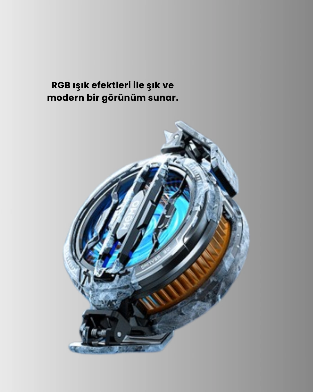 Rgb Işıklı Sessiz Fanlı Telefon Soğutucu ( Lisinya )