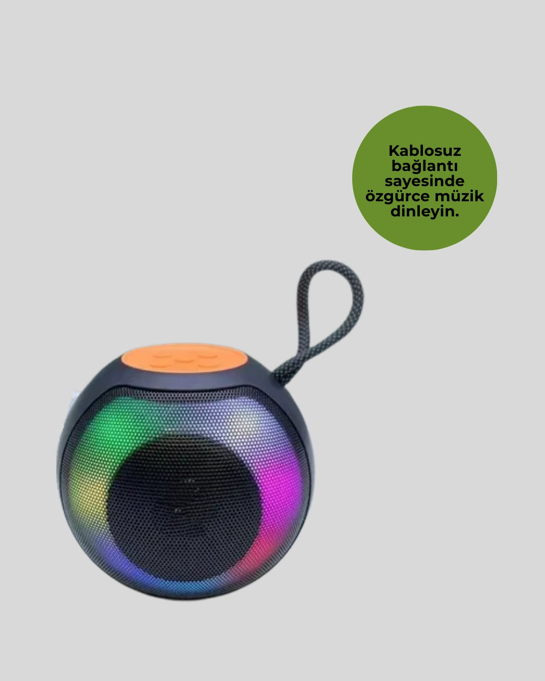 Rgb Işıklı Taşınabilir Kablosuz Bluetooth Hoparlör ( Lisinya ) Rgb Işıklı Taşınabilir Kablosuz Bluetooth Hoparlör ( Lisinya )