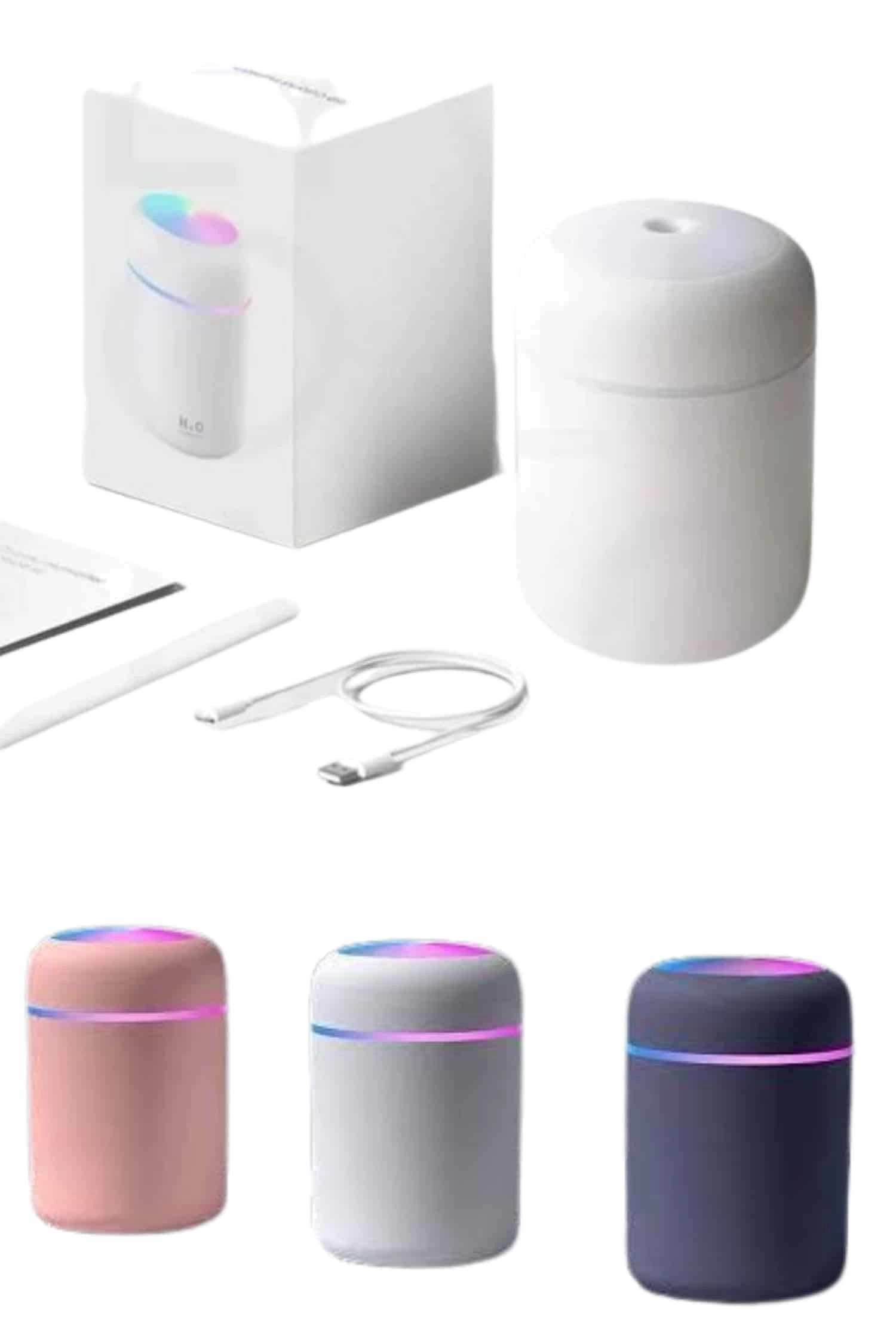 Rgb Işıklı Ulrasonik Ledli Hava Nemlendirici Buhar Makinesi Buhardanlık ( Lisinya )