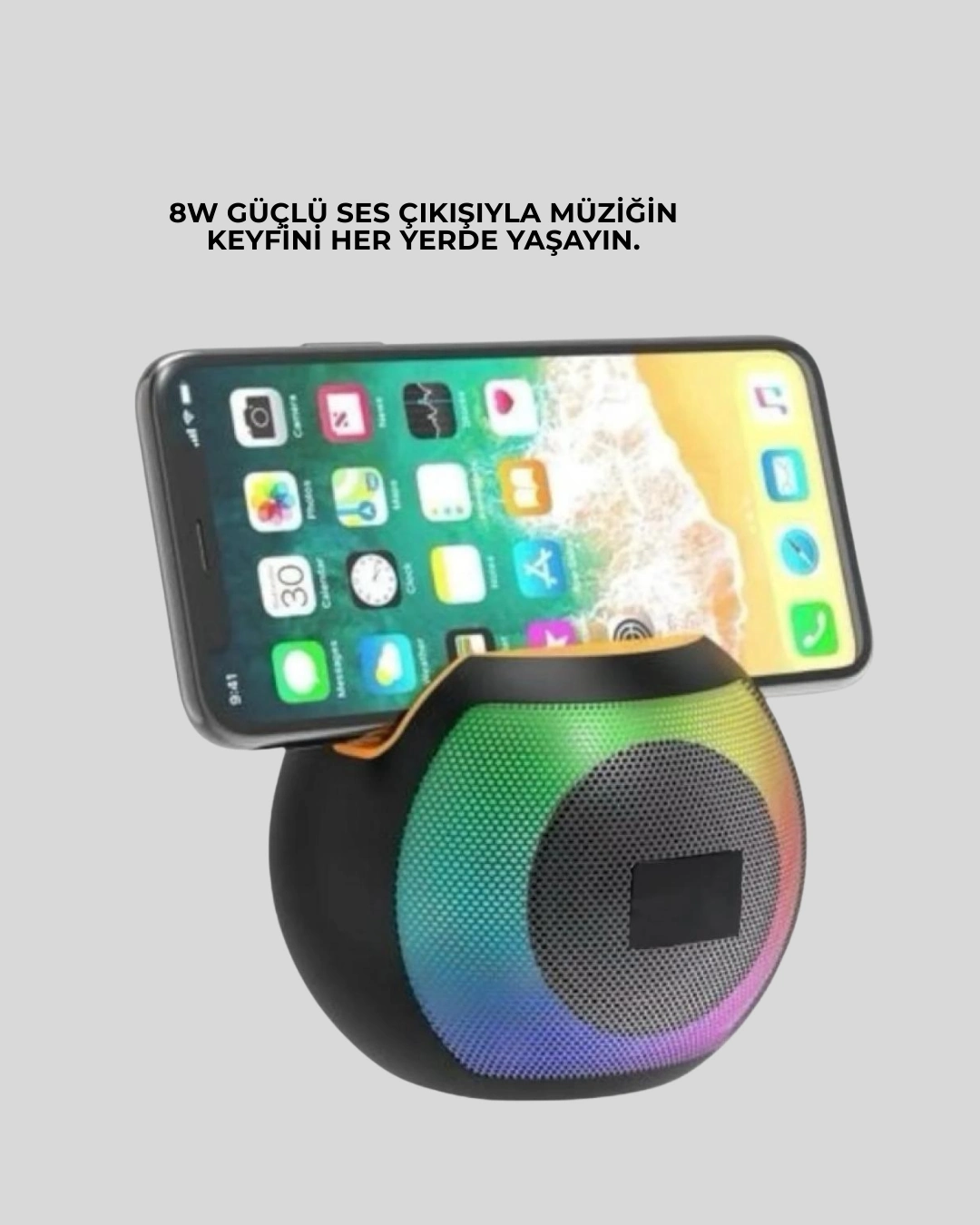 Rgb Led Işıklı Güçlü Baslı Kablosuz Hoparlör ( Lisinya ) Rgb Led Işıklı Güçlü Baslı Kablosuz Hoparlör ( Lisinya )