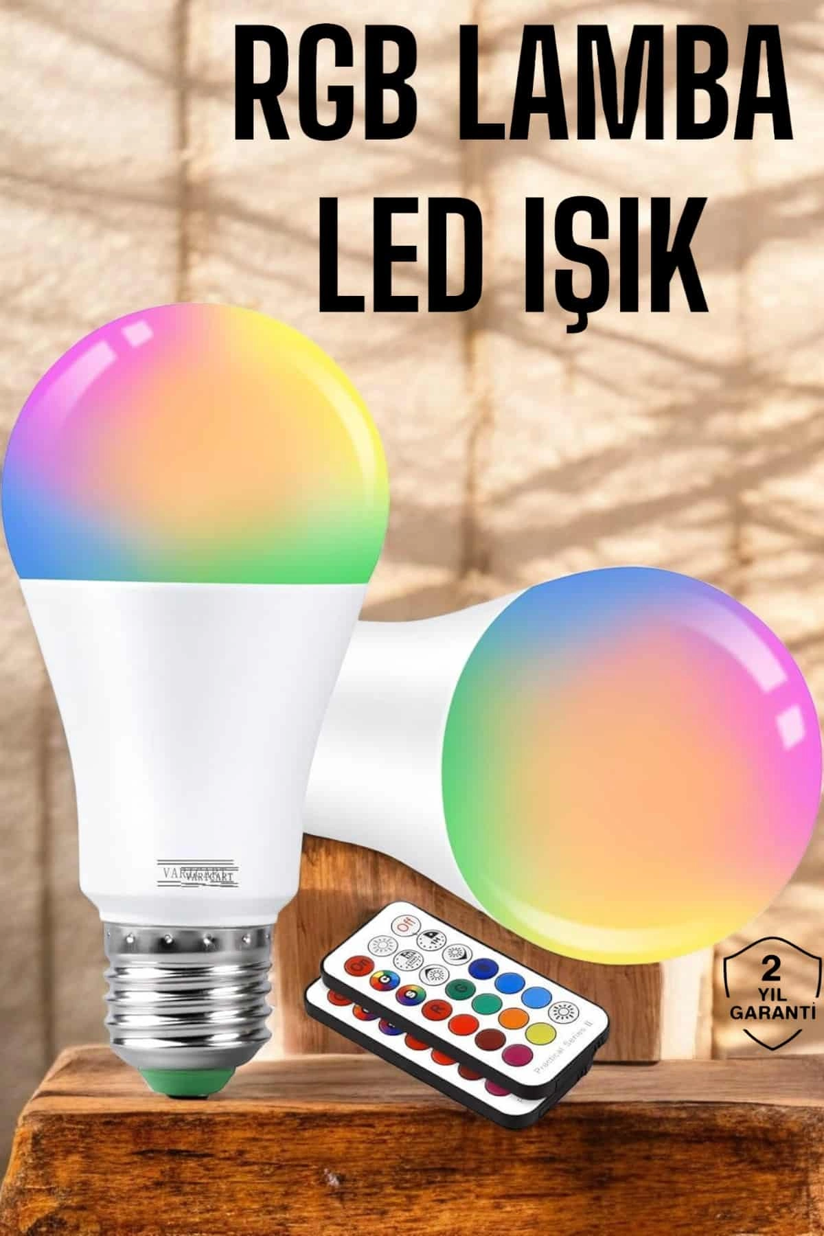 Rgb Led Lamba Led Işık Ampul Renk Değiştirebilen 100 Watt ( Lisinya ) Rgb Led Lamba Led Işık Ampul Renk Değiştirebilen 100 Watt ( Lisinya )