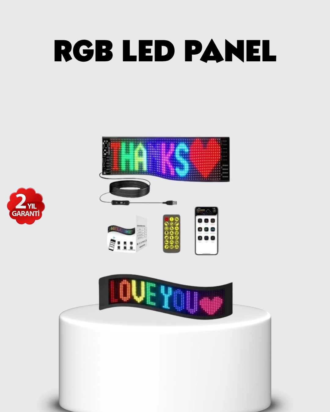 Rgb Led Panel – Usb Güç Girişli, Gıf Ve Yazı Gösterimli Akıllı Ekran ( Lisinya ) Rgb Led Panel – Usb Güç Girişli, Gıf Ve Yazı Gösterimli Akıllı Ekran ( Lisinya )