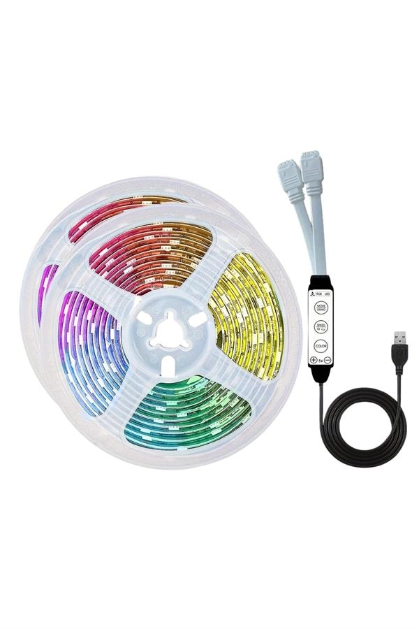Rgb Neon Şerit Led Lamba 10 Metre İç Mekan Tasarımına Uygun ( Lisinya )