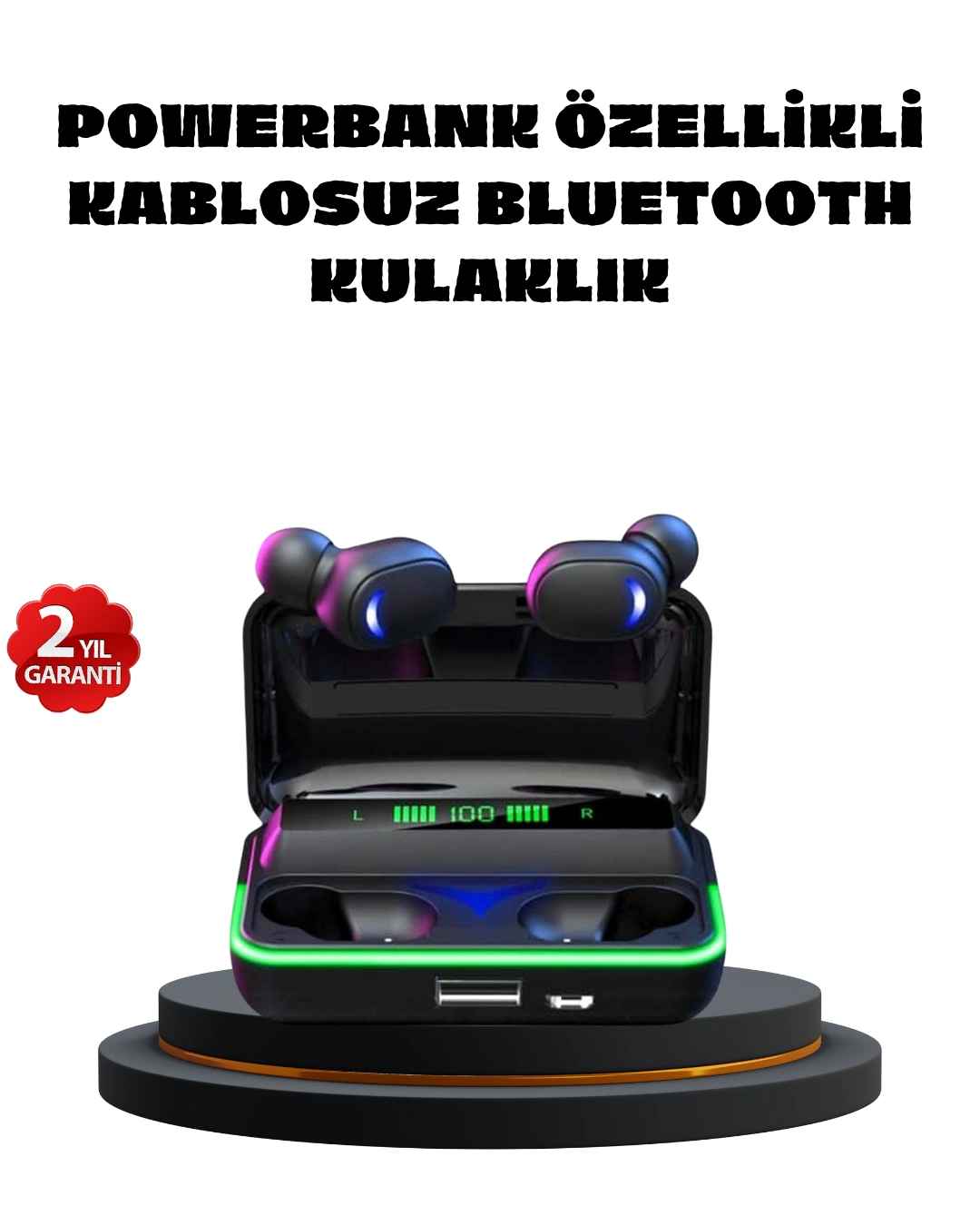 Rgb  Bluetooth Kulaklık Düşük Gecikmeli Kablosuz 5.1 ( Lisinya )