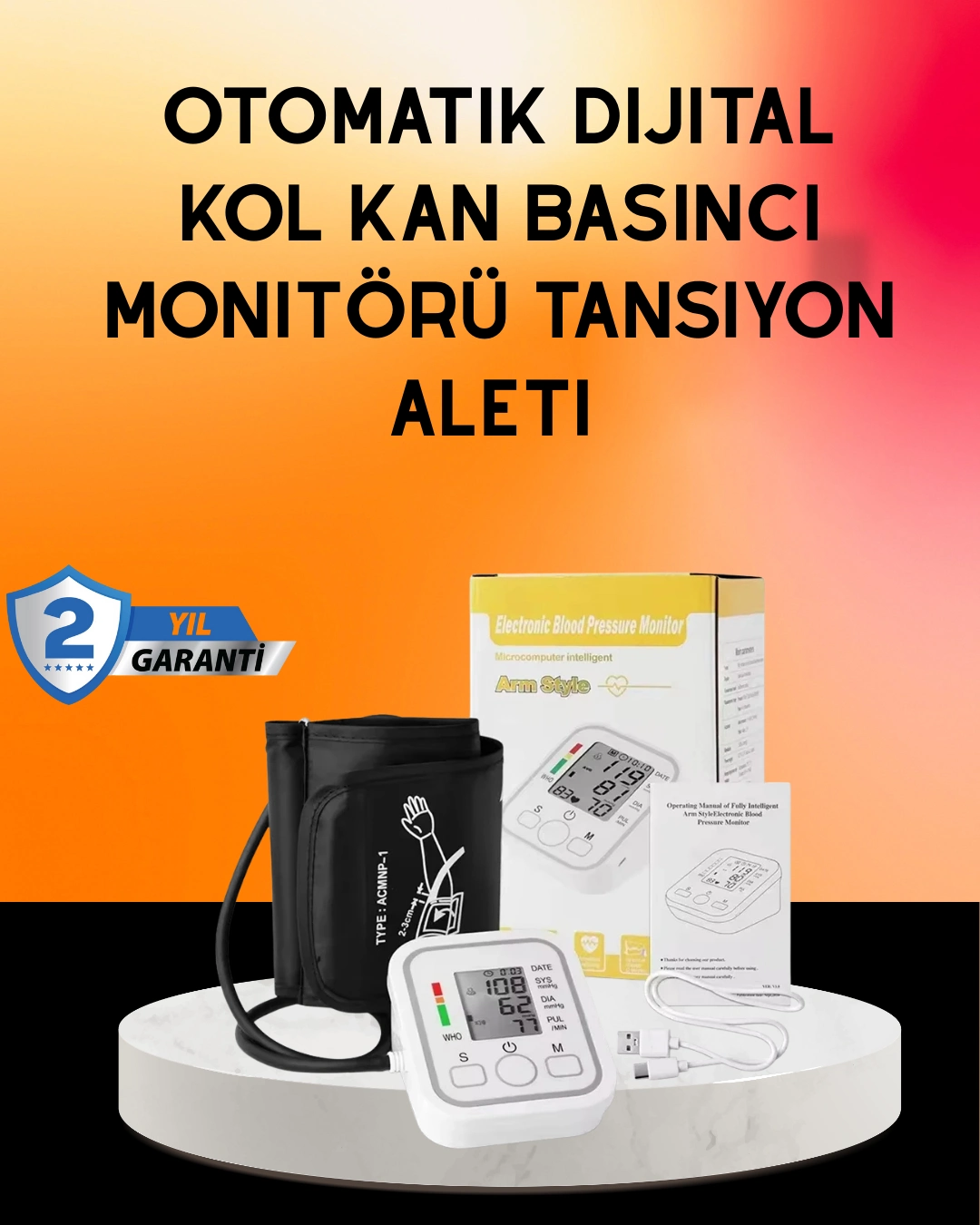 Ritmi Tespit Özellikli Dijital Tansiyon Aleti ( Lisinya )