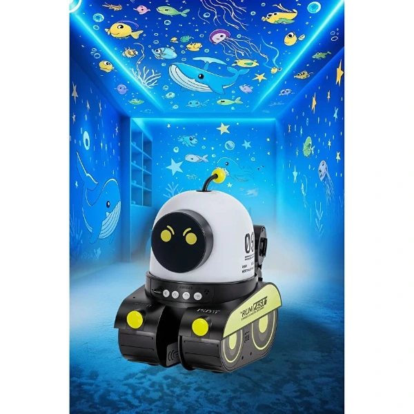 Robot Tasarımlı Projektör Gece Lambası ( Lisinya ) Robot Tasarımlı Projektör Gece Lambası ( Lisinya )