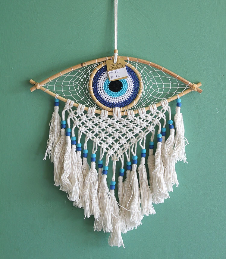 Rüya Kapanı Dream Catcher Göz Tasarımı Model 2 ( Lisinya )