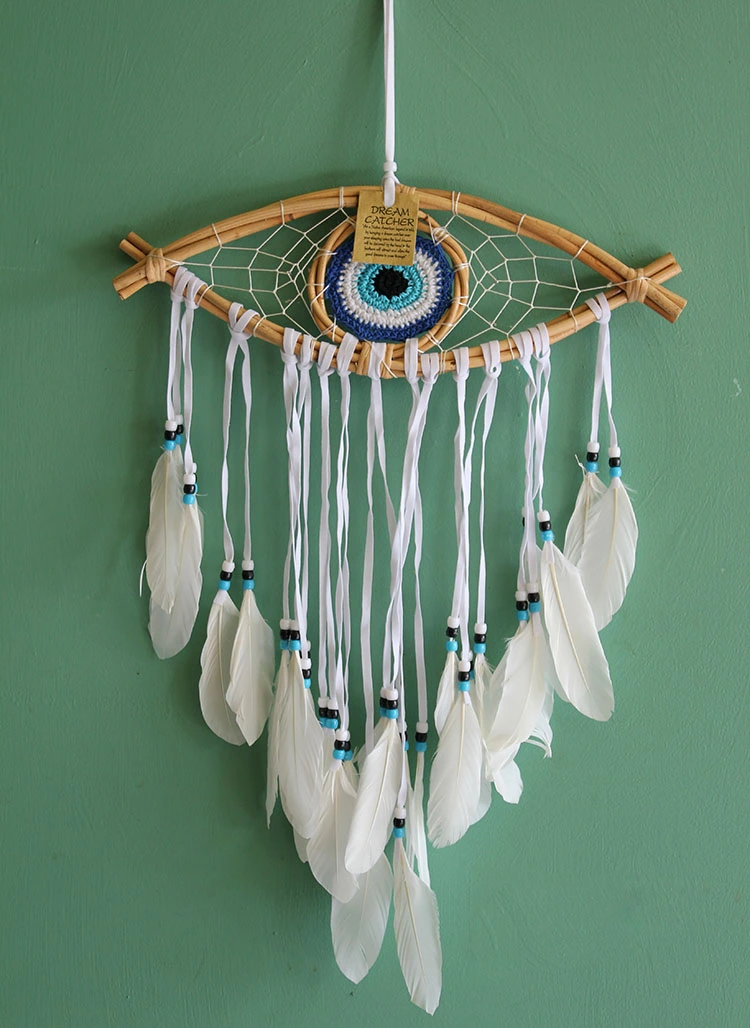 Rüya Kapanı Dream Catcher Göz Tasarımı Model 3 ( Lisinya )