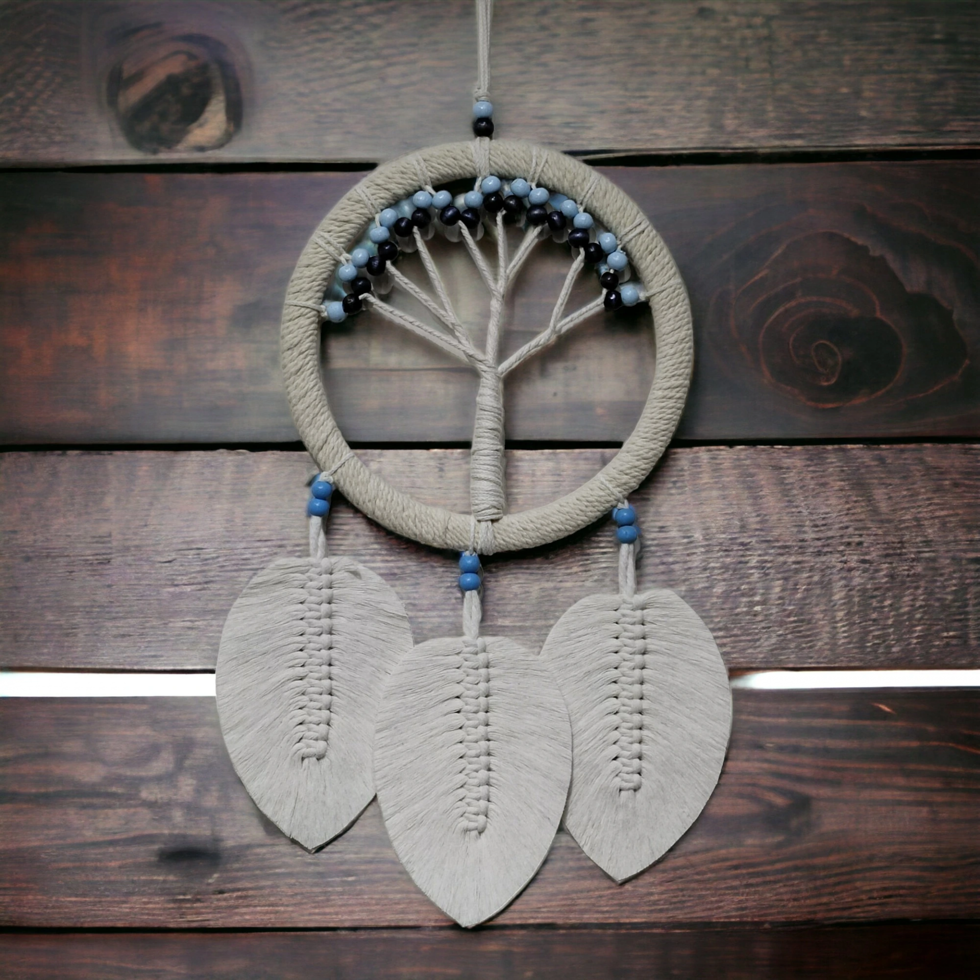 Rüya Kovan Hayat Ağacı Dream Catcher Ekru ( Lisinya ) Rüya Kovan Hayat Ağacı Dream Catcher Ekru ( Lisinya )