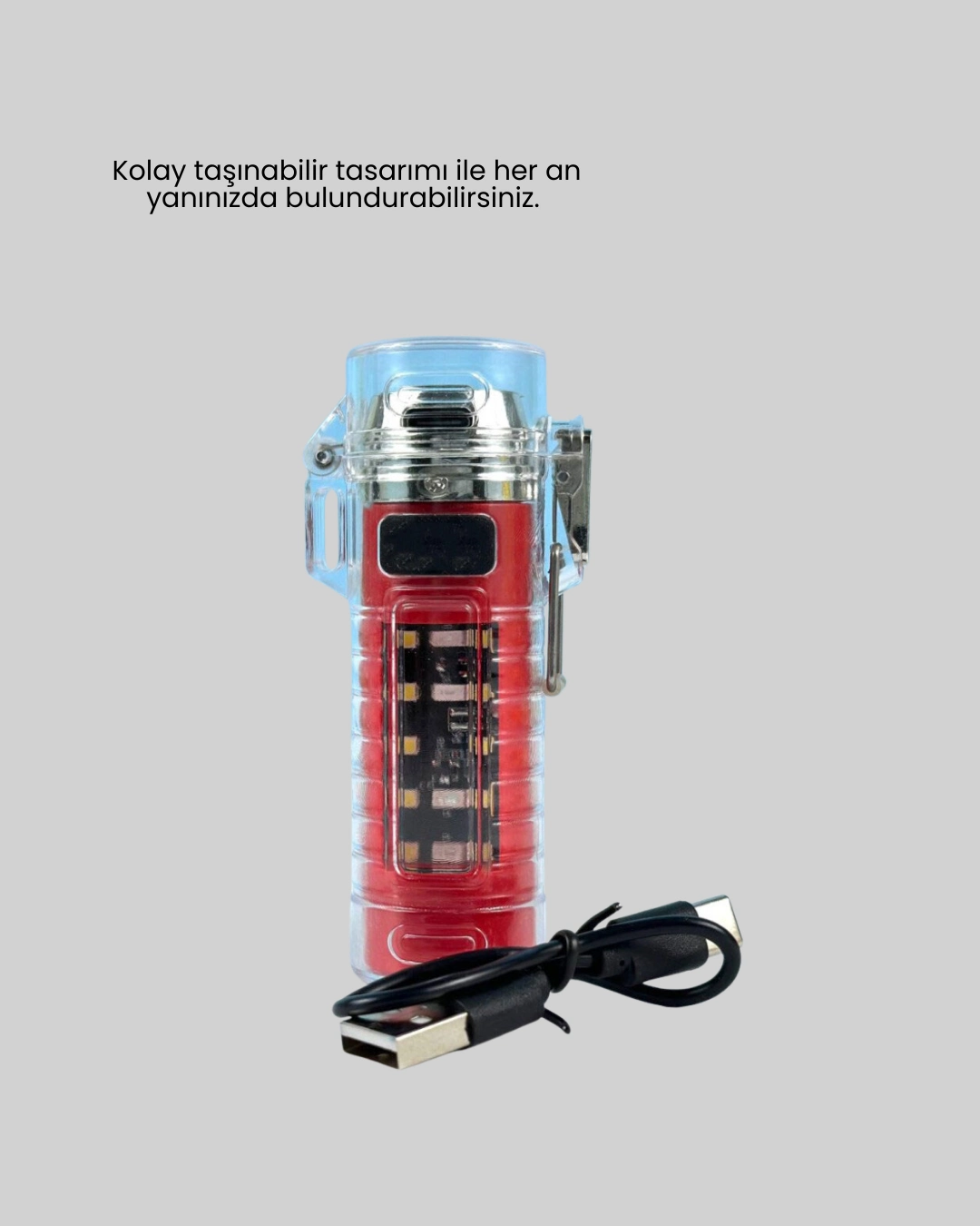 Rüzgar Geçirmez Elektrikli Çakmak Hayatta Kalma Tasarımlı ( Lisinya ) Rüzgar Geçirmez Elektrikli Çakmak Hayatta Kalma Tasarımlı ( Lisinya )