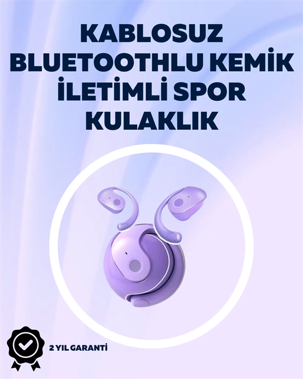 S05 Bluetoothlu Kulak İçi Spor Kulaklık – Kemik İletimi, Otomatik Bağlantı, Derin Bas Performansı ( Lisinya )