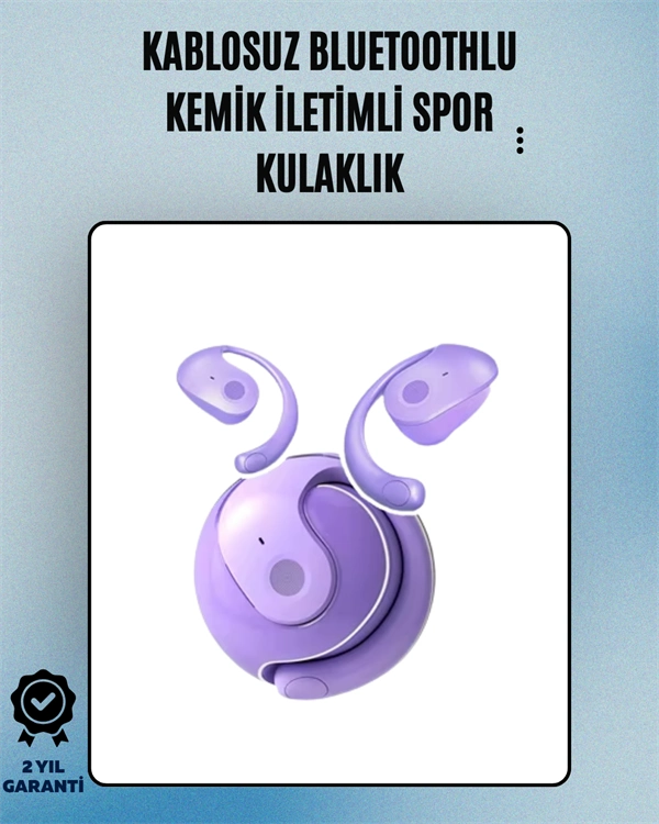 S05 Kablosuz Bluetooth 5.3 Kemik İletimli Spor Kulaklık – Ipx4 Suya Dayanıklı, 6 Saat Pil Ömrü ( Lisinya )