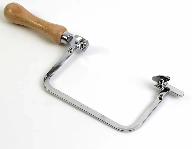 Sabit Kıl Testere Kolu - Ahşap Sap 13,5cm ( Lisinya )