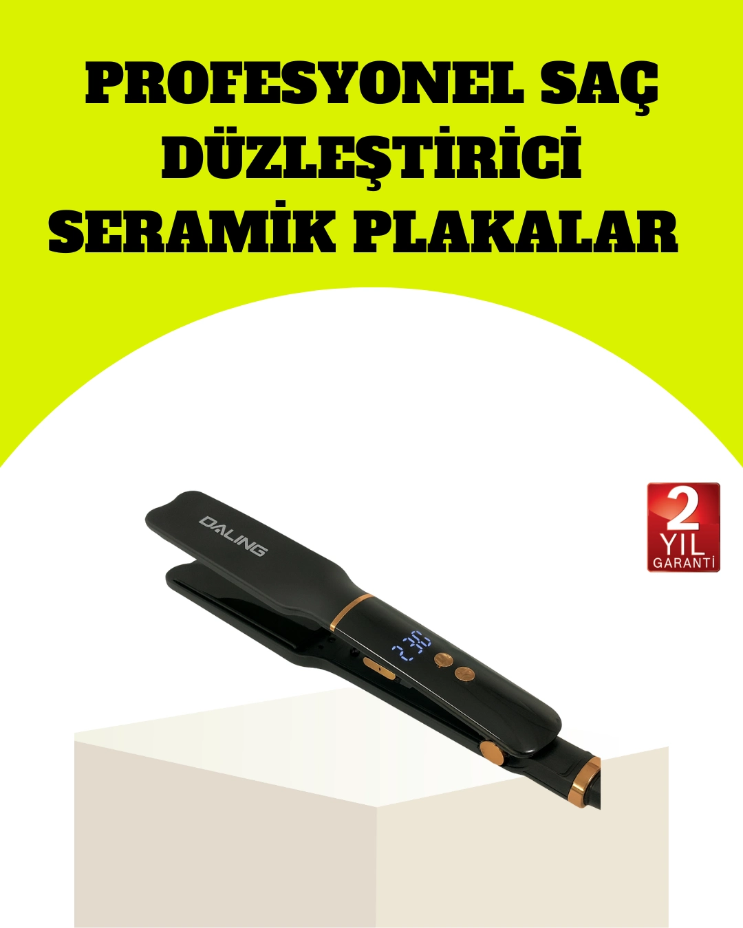 Saç Düzleştirici 30 Saniyede Isınma Hafif Ve Portatif Tasarım ( Lisinya )