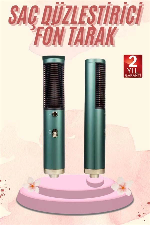 Saç Düzleştirici Fön Makinesi Saç Fırçası Profesyonel Üflemeli ( Lisinya )