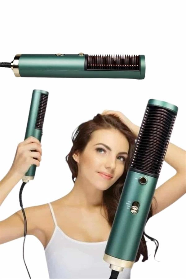 Saç Düzleştirici Fön Makinesi Saç Fırçası Profesyonel Üflemeli ( Lisinya )