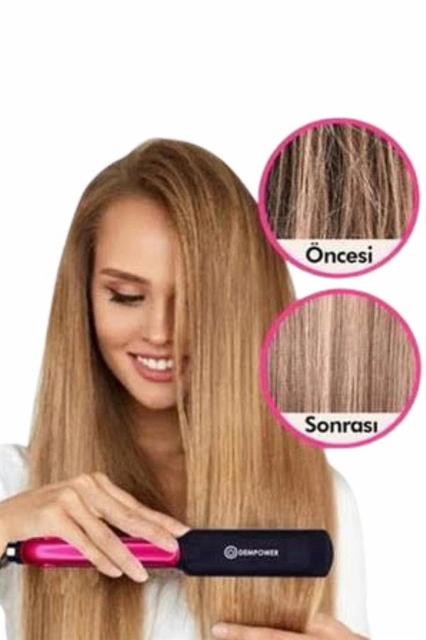 Saç Düzleştirici Seramik Kaplama Yüksek Isı Ayarlı Profesyonel 4 Kademeli 220 Decere ( Lisinya )