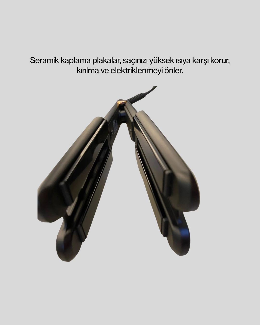 Saç Düzleştirici Seramik Plakalı 230c Hızlı Isınma 360° Kablo ( Lisinya )