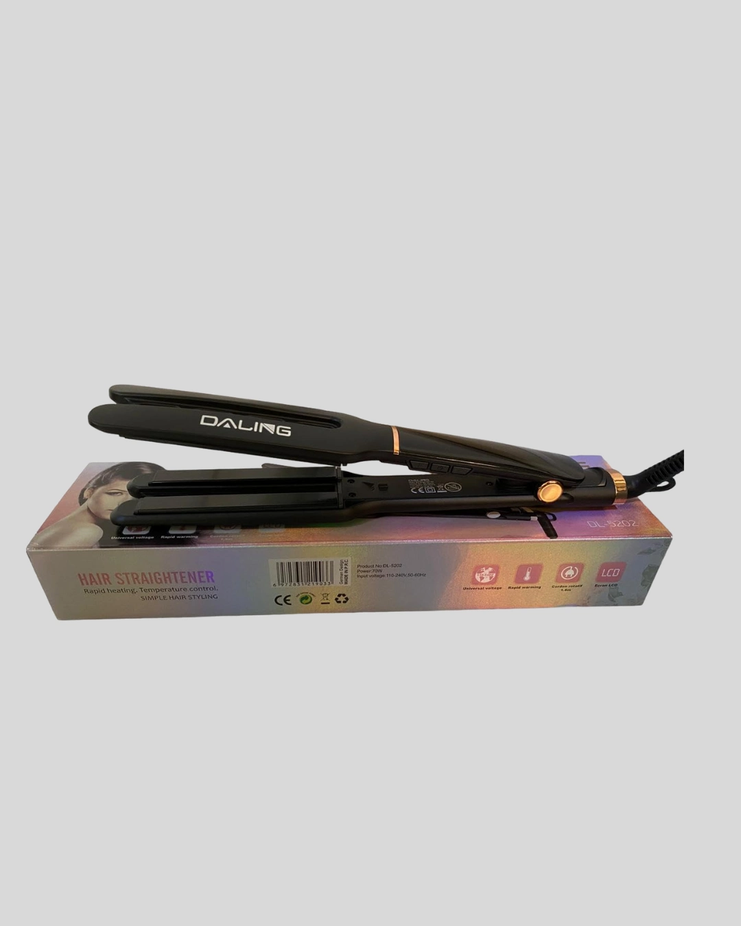 Saç Düzleştirici Seramik Plakalı 230c Hızlı Isınma 360° Kablo ( Lisinya )