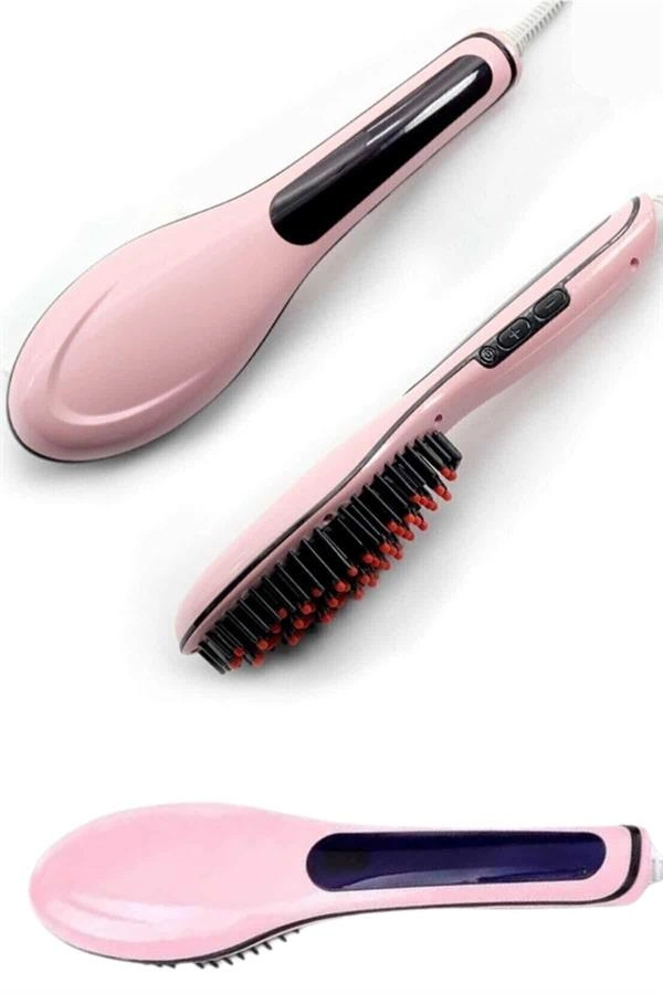 Saç Düzleştirici Tarak Dijital Göstergeli Seramik Kaplama Sıkı Dişli ( Lisinya )