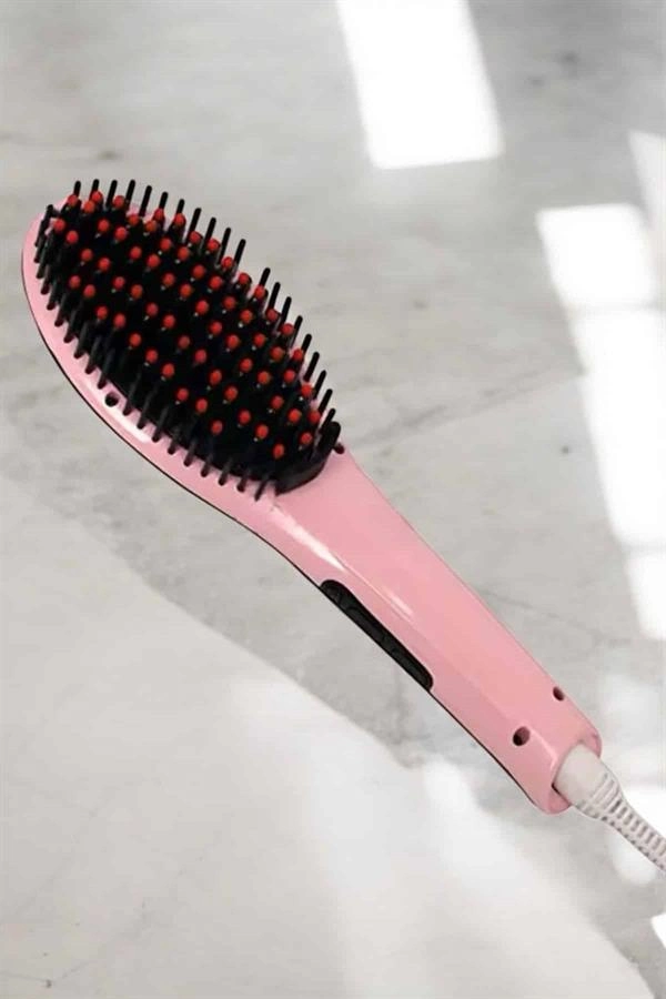 Saç Düzleştirici Tarak Isı Ayarlı Yıpranma Önleyici Düzleştirici Fön Tarak ( Lisinya )