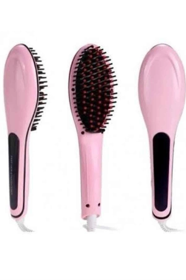 Saç Fırça Akıllı Lcd Ekran Pratik Saç Düzleştirici Tarak Pratik Taşınabilir ( Lisinya )