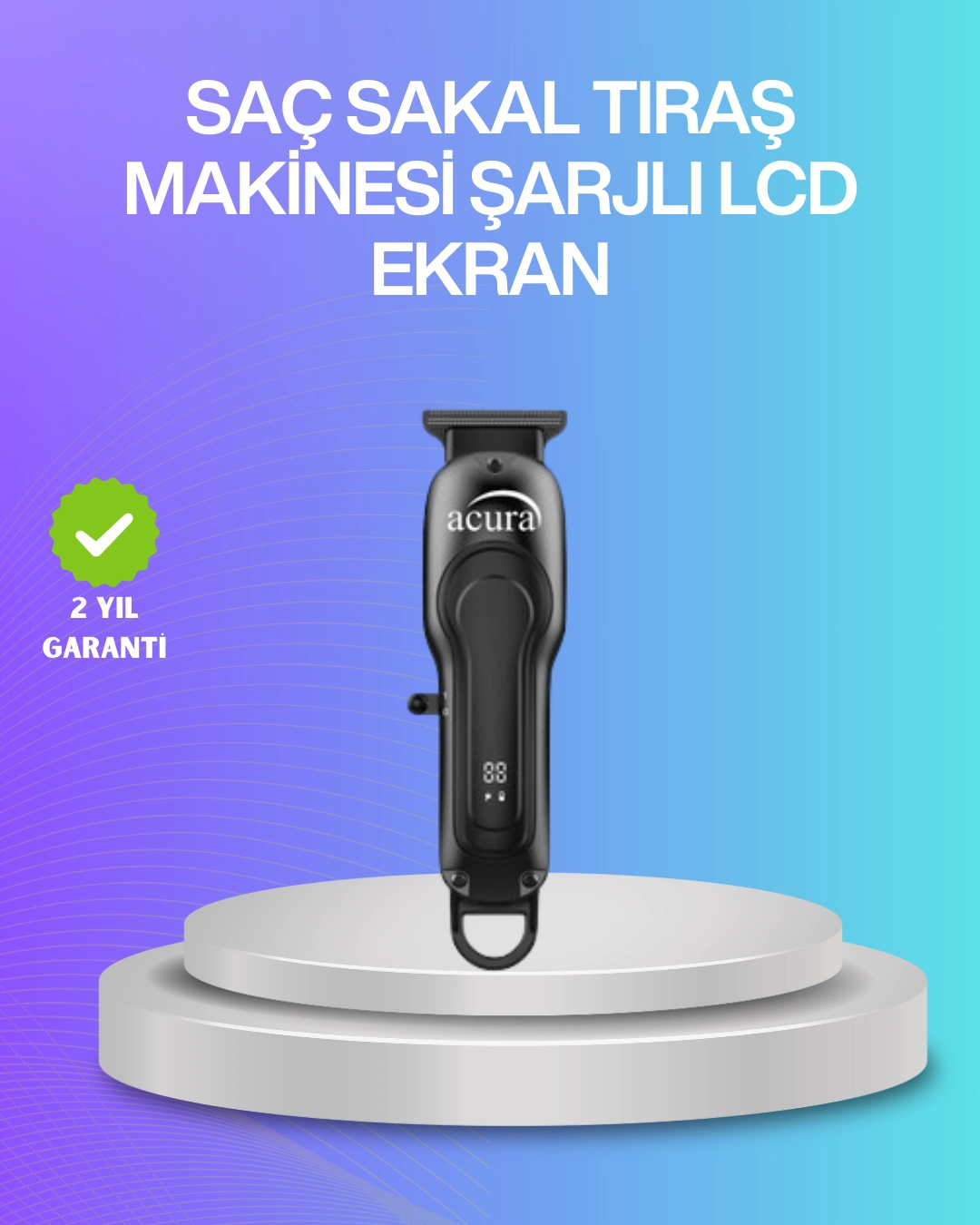 Saç Sakal Ve Vücut İçin Çok Amaçlı Kablosuz Tıraş Makinesi ( Lisinya )