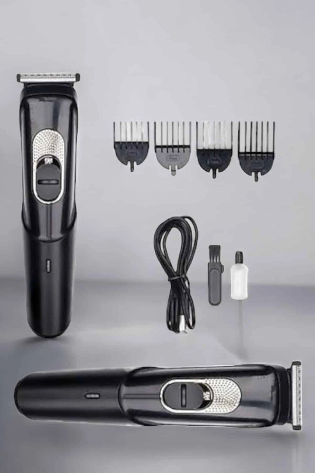 Saç Sakal Vücut Şarjlı Kablosuz Tıraş Makinesi Profesyonel Paslanmaz Çelik ( Lisinya )